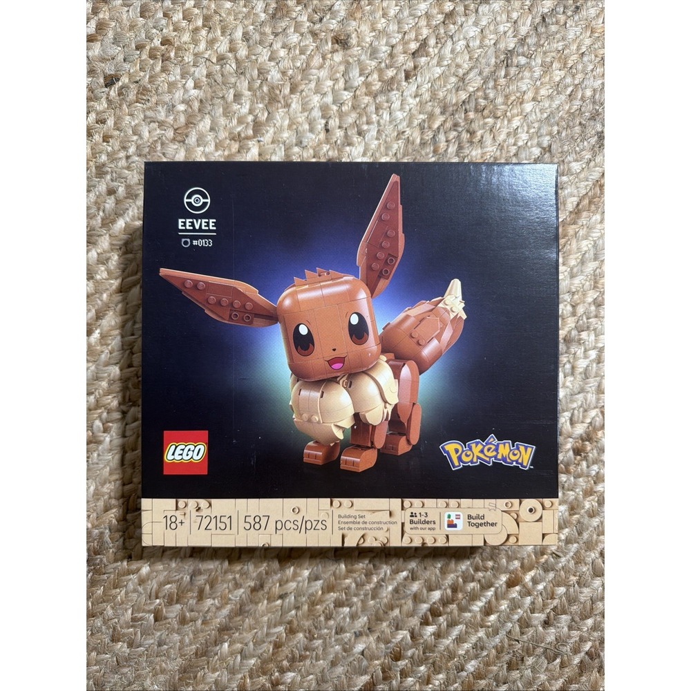 LEGO Pokémon Eevee 72151 Collection Adult Builder Set - BRAND NEW - SEALED
